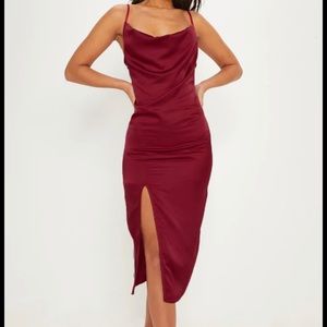 Pretty Little Thing Satin Midi Dress